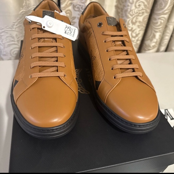 MCM Derby Jumbo Terrain Lo Sneakers Maxi Visetos Men’s Size 43 (10US) NEW NIB - Picture 6 of 13